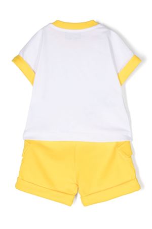 white cotton set MOSCHINO KIDS | MUG018LCA7550162
